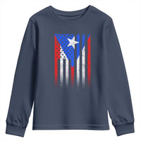 Puerto Rican American Youth Sweatshirt Half Rican American Puerto Rico Pride - Wonder Print Shop