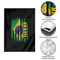 Brazilian Americans Brazilian Pride Latin Vintage USA Brazil Flag Garden Flag