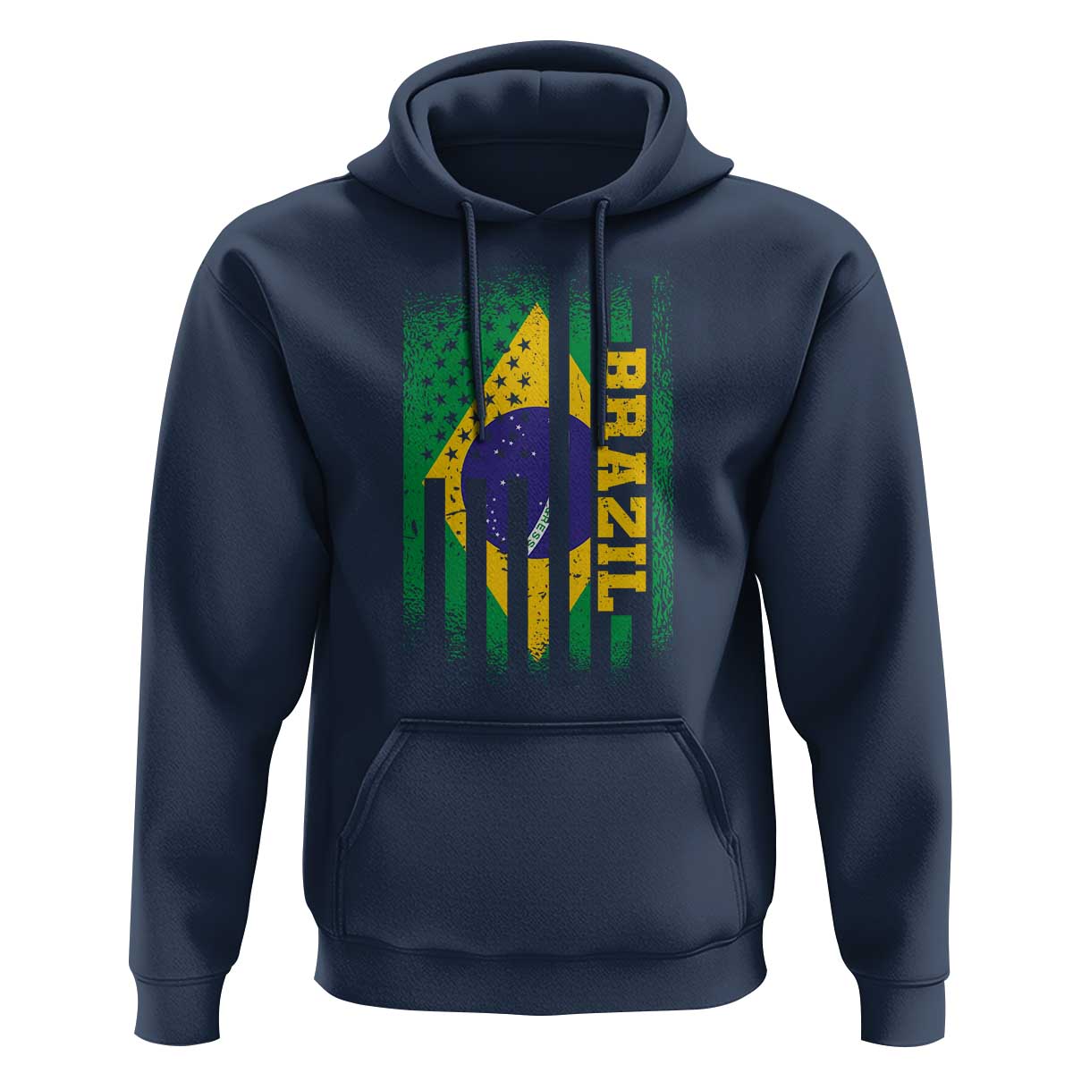 Brazilian Americans Brazilian Pride Latin Vintage USA Brazil Flag Hoodie
