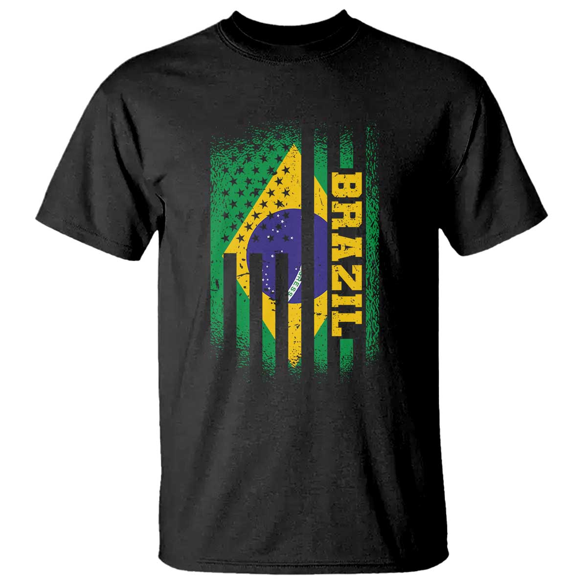 Brazilian Americans Brazilian Pride Latin Vintage USA Brazil Flag T Shirt