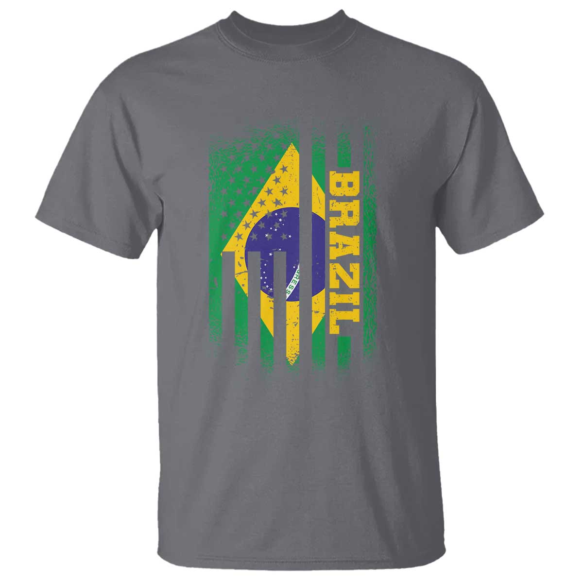 Brazilian Americans Brazilian Pride Latin Vintage USA Brazil Flag T Shirt