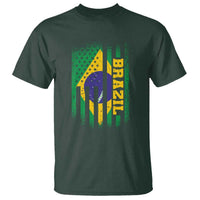 Brazilian Americans Brazilian Pride Latin Vintage USA Brazil Flag T Shirt