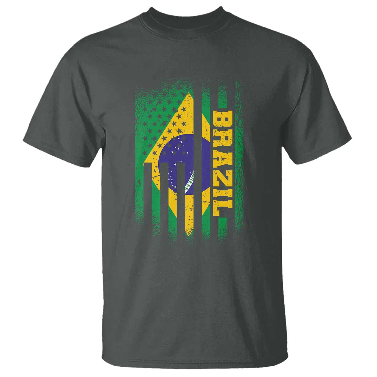 Brazilian Americans Brazilian Pride Latin Vintage USA Brazil Flag T Shirt