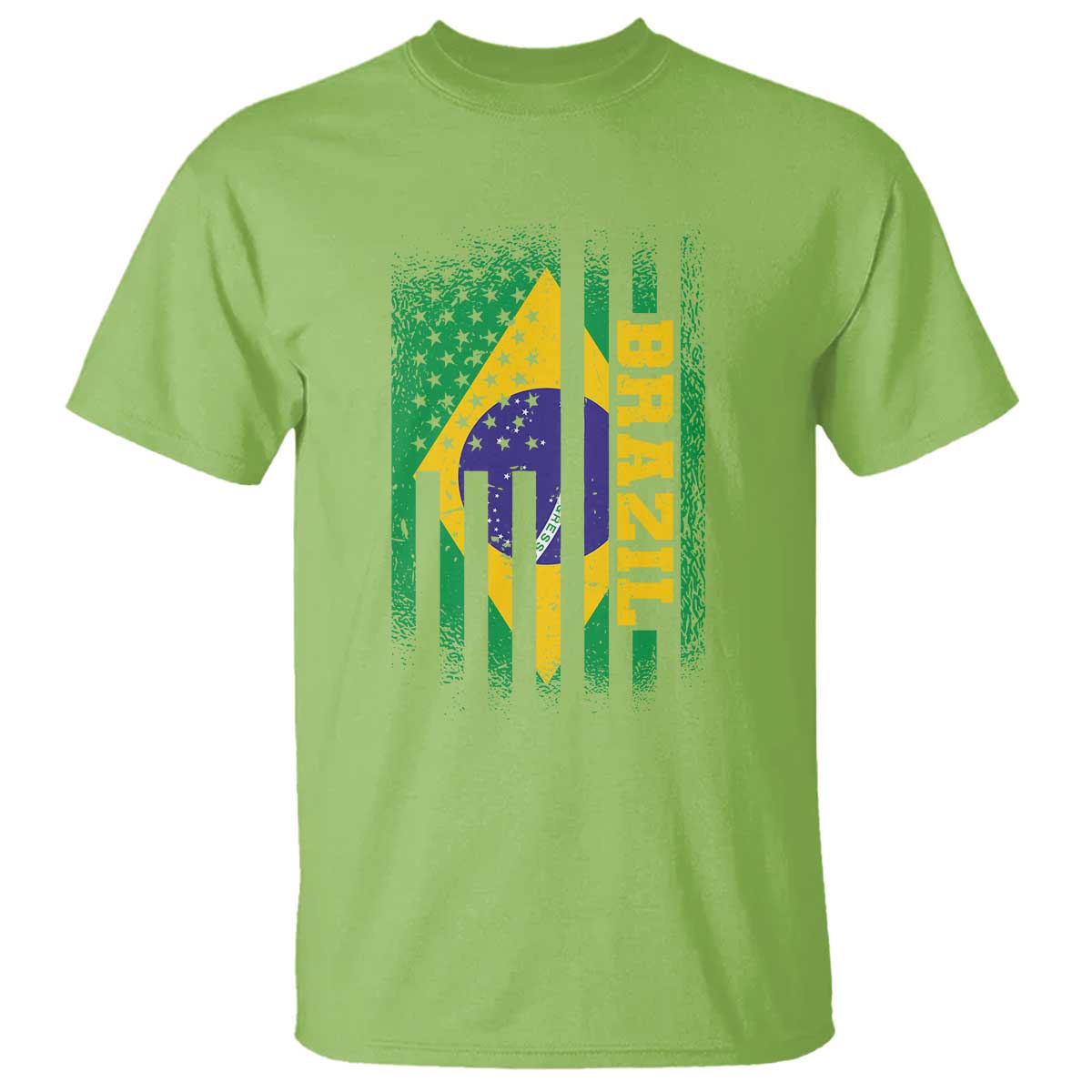 Brazilian Americans Brazilian Pride Latin Vintage USA Brazil Flag T Shirt