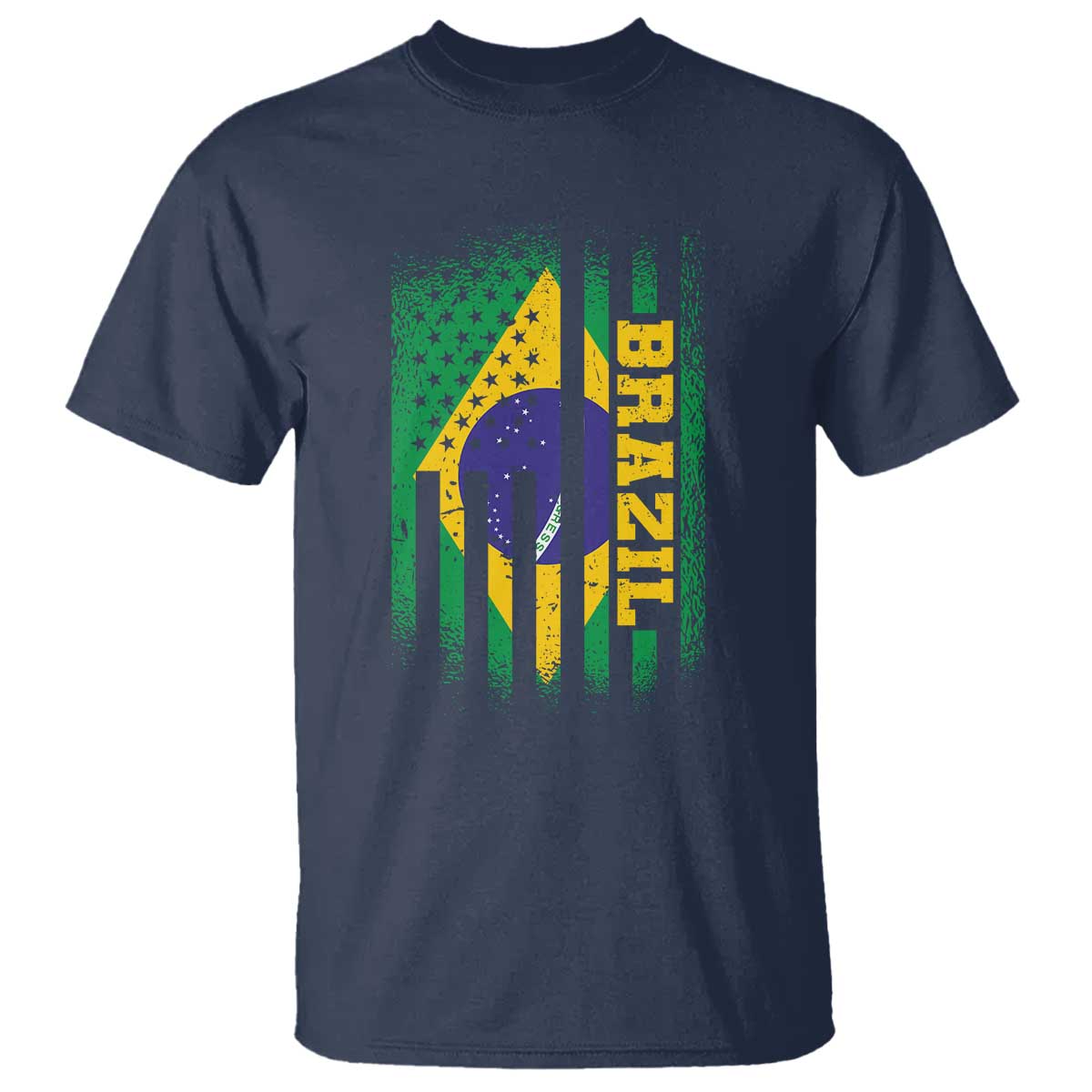 Brazilian Americans Brazilian Pride Latin Vintage USA Brazil Flag T Shirt
