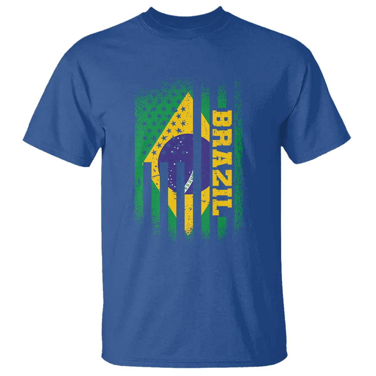 Brazilian Americans Brazilian Pride Latin Vintage USA Brazil Flag T Shirt