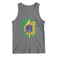 Brazilian Americans Brazilian Pride Latin Vintage USA Brazil Flag Tank Top