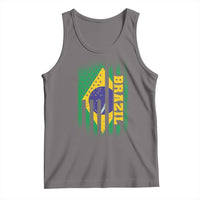 Brazilian Americans Brazilian Pride Latin Vintage USA Brazil Flag Tank Top