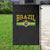 Brazilian Pride Vintage Brasil Brazil Flag Latin America Garden Flag - Wonder Print Shop