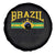 Brazilian Pride Vintage Brasil Brazil Flag Latin America Spare Tire Cover - Wonder Print Shop