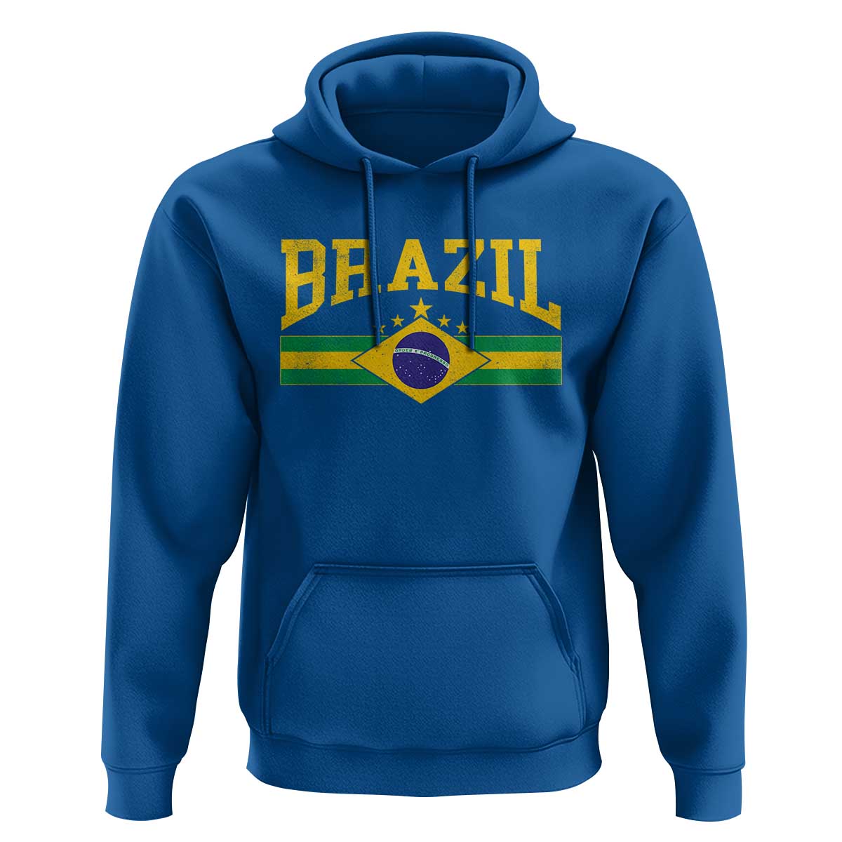 Brazilian Pride Vintage Brasil Brazil Flag Latin America Hoodie - Wonder Print Shop