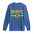 Brazilian Pride Vintage Brasil Brazil Flag Latin America Long Sleeve Shirt - Wonder Print Shop