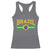 Brazilian Pride Vintage Brasil Brazil Flag Latin America Racerback Tank Top - Wonder Print Shop