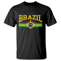 Brazilian Pride Vintage Brasil Brazil Flag Latin America T Shirt - Wonder Print Shop