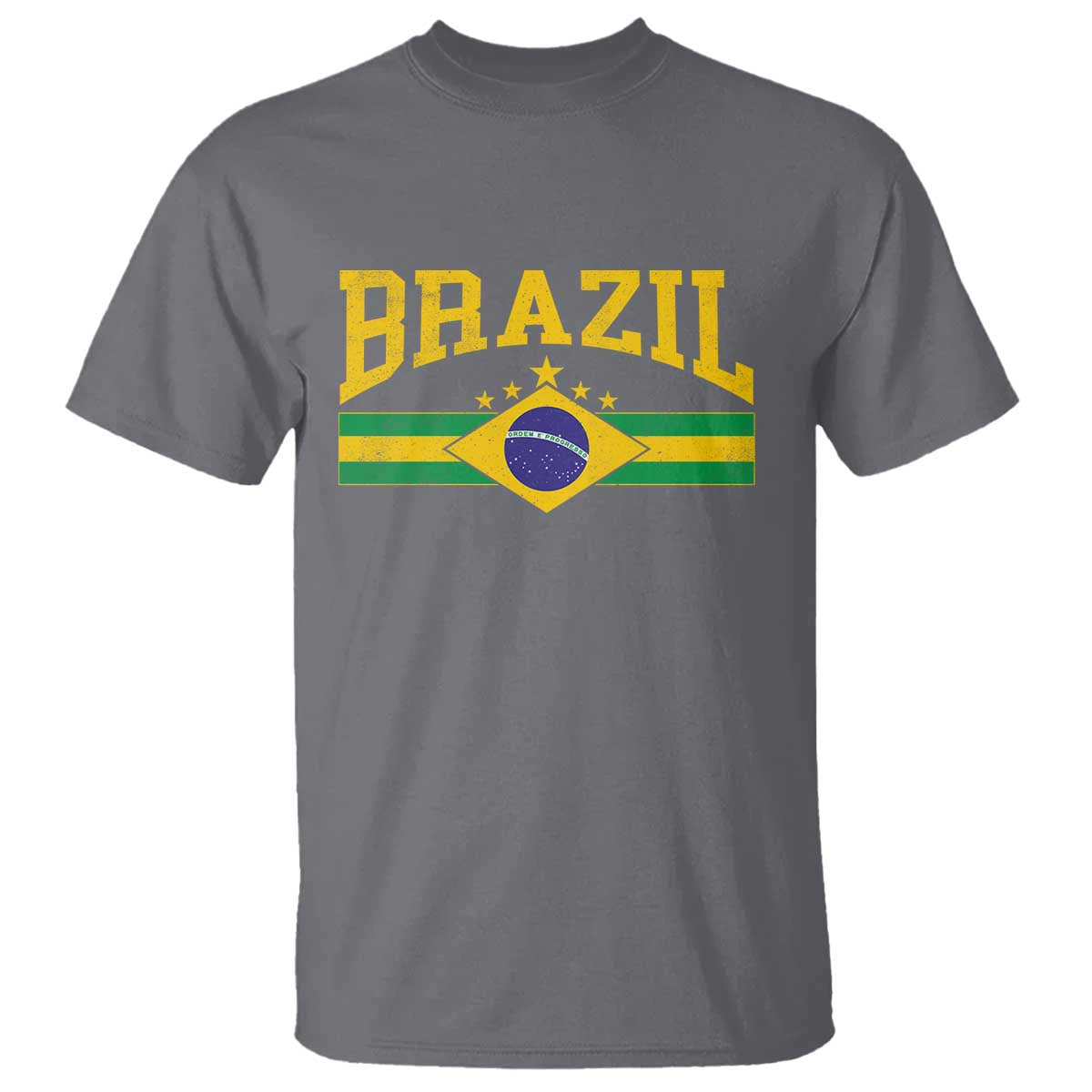 Brazilian Pride Vintage Brasil Brazil Flag Latin America T Shirt - Wonder Print Shop
