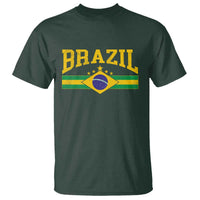 Brazilian Pride Vintage Brasil Brazil Flag Latin America T Shirt - Wonder Print Shop