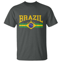 Brazilian Pride Vintage Brasil Brazil Flag Latin America T Shirt - Wonder Print Shop