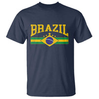 Brazilian Pride Vintage Brasil Brazil Flag Latin America T Shirt - Wonder Print Shop