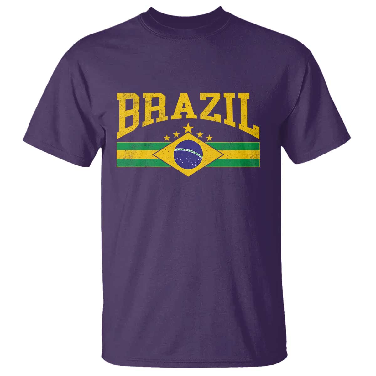 Brazilian Pride Vintage Brasil Brazil Flag Latin America T Shirt - Wonder Print Shop