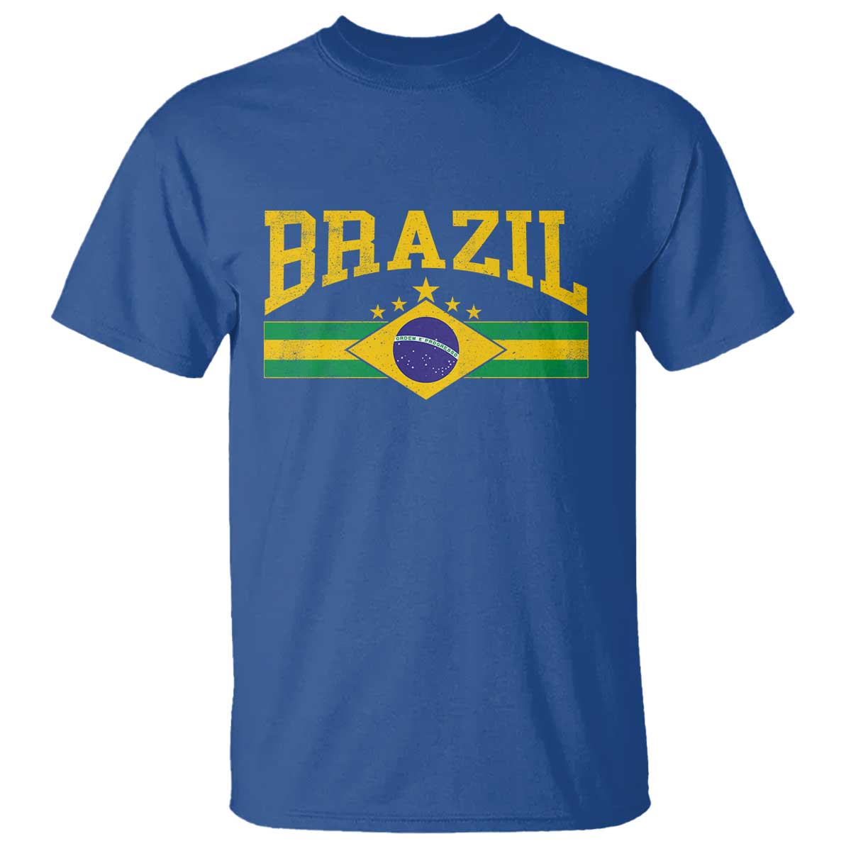 Brazilian Pride Vintage Brasil Brazil Flag Latin America T Shirt - Wonder Print Shop