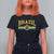 Brazilian Pride Vintage Brasil Brazil Flag Latin America T Shirt For Women - Wonder Print Shop