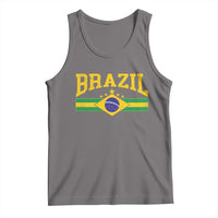 Brazilian Pride Vintage Brasil Brazil Flag Latin America Tank Top - Wonder Print Shop