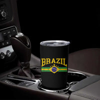 Brazilian Pride Vintage Brasil Brazil Flag Latin America Tumbler Cup - Wonder Print Shop