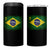 Brazilian Pride Christian Cross Latin America Brazil Flag 4 in 1 Can Cooler Tumbler - Wonder Print Shop