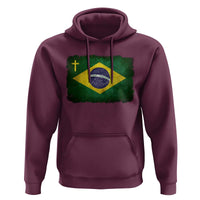 Brazilian Pride Christian Cross Latin America Brazil Flag Hoodie - Wonder Print Shop