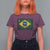 Brazilian Pride Christian Cross Latin America Brazil Flag T Shirt For Women - Wonder Print Shop
