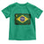 Brazilian Pride Christian Cross Latin America Brazil Flag Toddler T Shirt - Wonder Print Shop