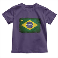 Brazilian Pride Christian Cross Latin America Brazil Flag Toddler T Shirt - Wonder Print Shop