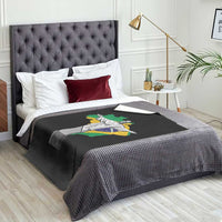 Brazilian Pride Christ the Redeemer Statue Latin America Brazil Map Throw Blanket - Wonder Print Shop