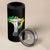 Brazilian Pride Christ the Redeemer Statue Latin America Brazil Map 4 in 1 Can Cooler Tumbler - Wonder Print Shop