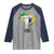Brazilian Pride Christ the Redeemer Statue Latin America Brazil Map Raglan Shirt - Wonder Print Shop