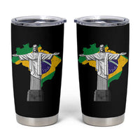 Brazilian Pride Christ the Redeemer Statue Latin America Brazil Map Tumbler Cup - Wonder Print Shop