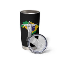 Brazilian Pride Christ the Redeemer Statue Latin America Brazil Map Tumbler Cup - Wonder Print Shop