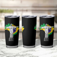 Brazilian Pride Christ the Redeemer Statue Latin America Brazil Map Tumbler Cup - Wonder Print Shop