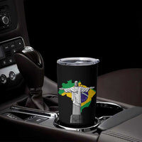 Brazilian Pride Christ the Redeemer Statue Latin America Brazil Map Tumbler Cup - Wonder Print Shop