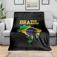 Brazilian Pride Christ the Redeemer Statue Latin America Throw Blanket - Wonder Print Shop