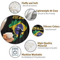 Brazilian Pride Christ the Redeemer Statue Latin America Throw Blanket - Wonder Print Shop