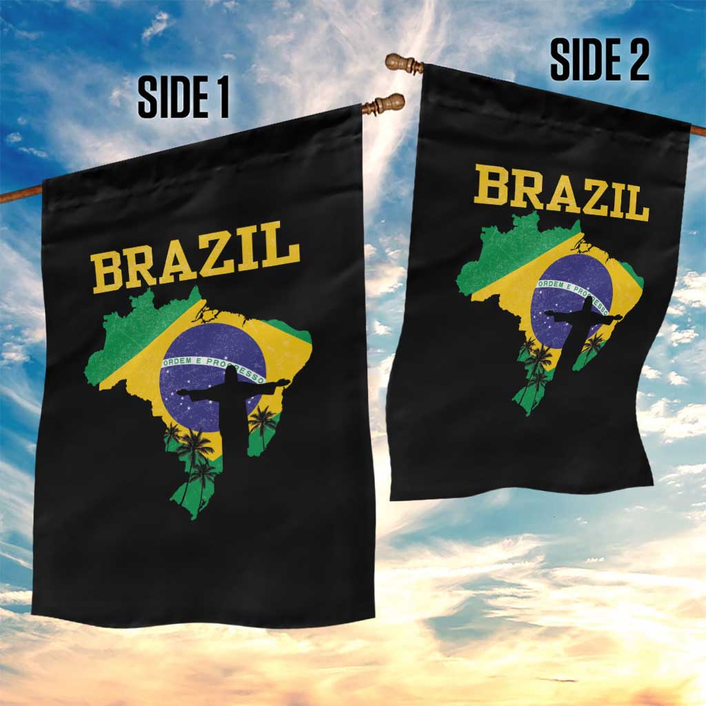Brazilian Pride Christ the Redeemer Statue Latin America Garden Flag - Wonder Print Shop