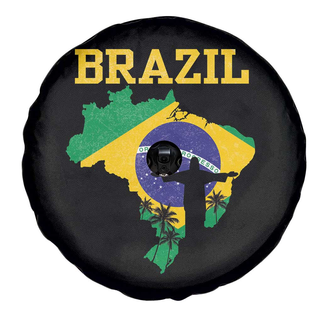 Brazilian Pride Christ the Redeemer Statue Latin America Spare Tire Cover - Wonder Print Shop