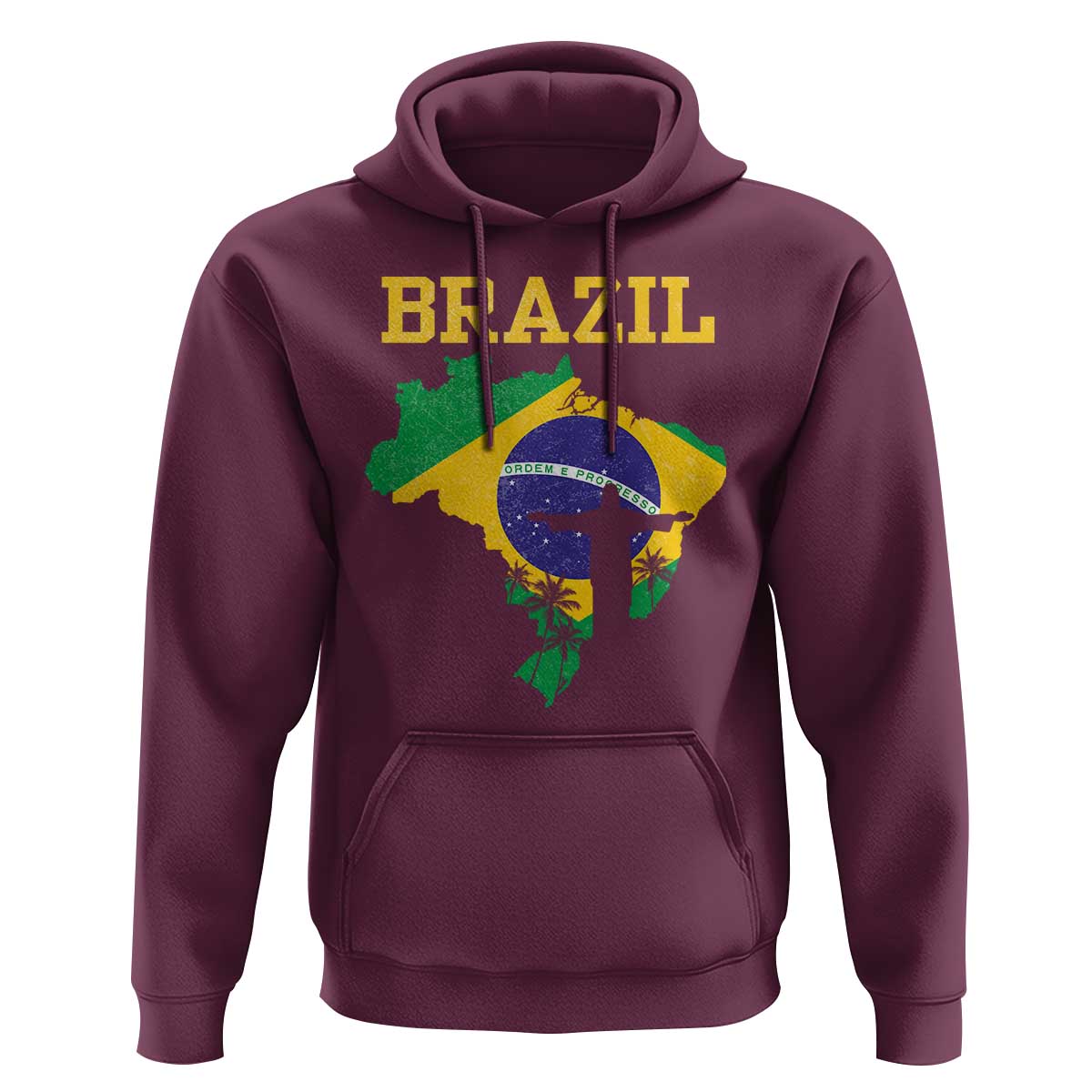Brazilian Pride Christ the Redeemer Statue Latin America Hoodie - Wonder Print Shop