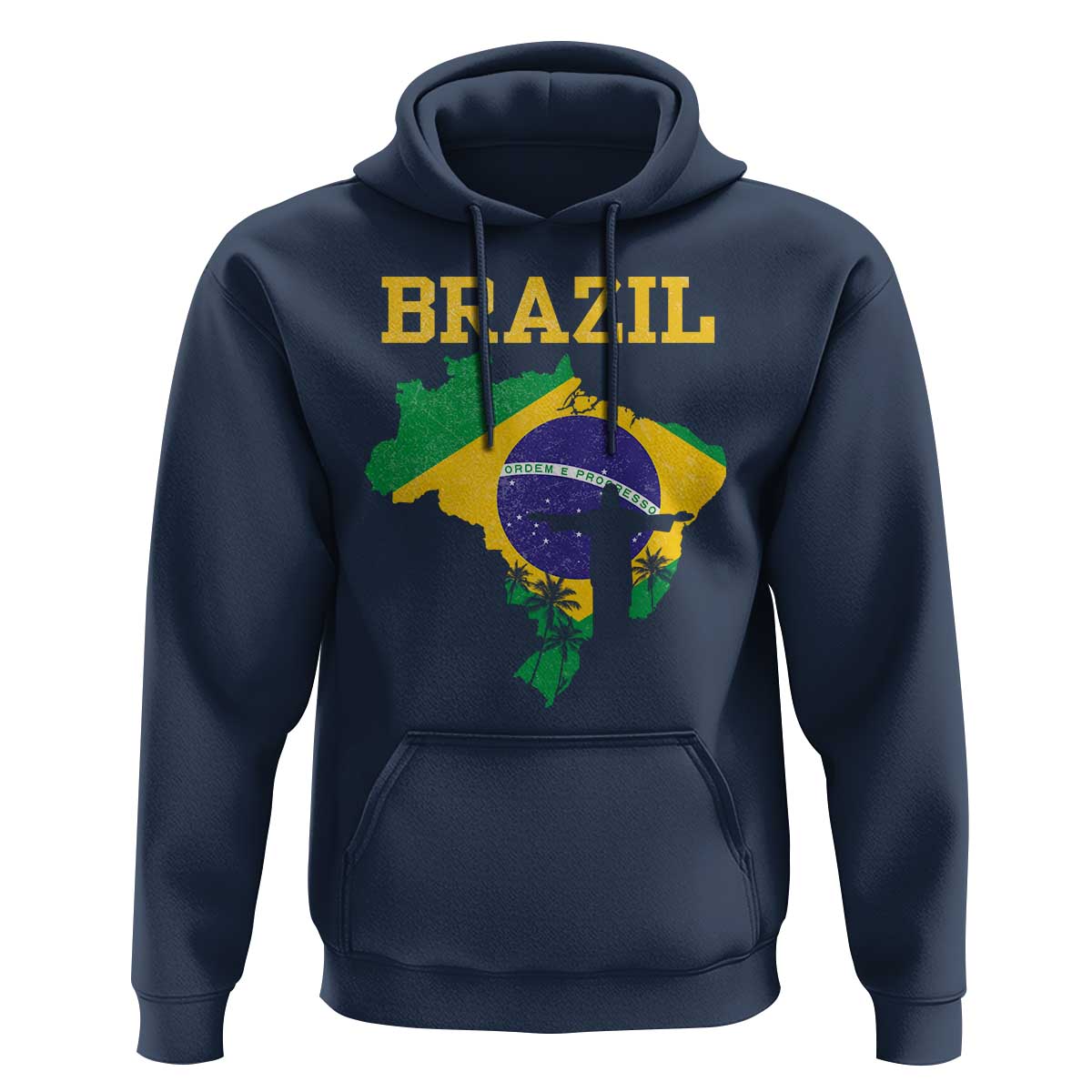 Brazilian Pride Christ the Redeemer Statue Latin America Hoodie - Wonder Print Shop