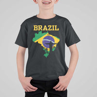 Brazilian Pride Christ the Redeemer Statue Latin America T Shirt For Kid - Wonder Print Shop