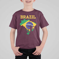 Brazilian Pride Christ the Redeemer Statue Latin America T Shirt For Kid - Wonder Print Shop