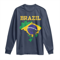 Brazilian Pride Christ the Redeemer Statue Latin America Long Sleeve Shirt - Wonder Print Shop