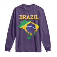 Brazilian Pride Christ the Redeemer Statue Latin America Long Sleeve Shirt - Wonder Print Shop