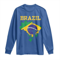 Brazilian Pride Christ the Redeemer Statue Latin America Long Sleeve Shirt - Wonder Print Shop